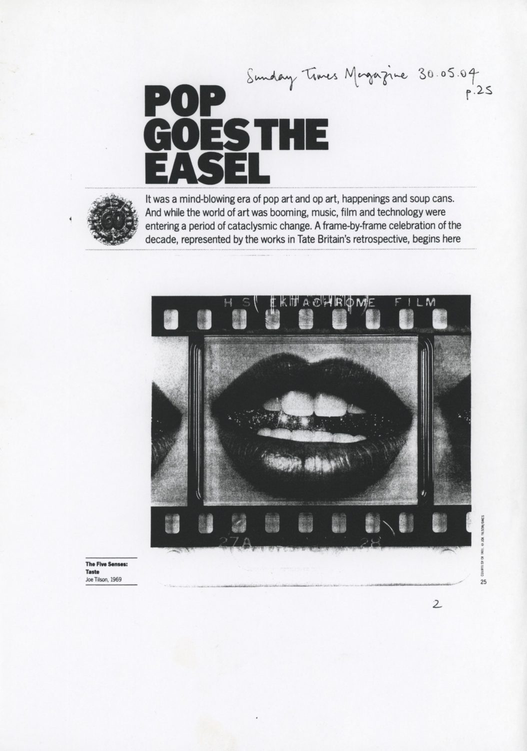 ‘Art and the 60s: This was Tomorrow’ (June – September 2004)